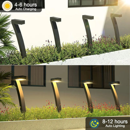 6/12 Pack Bright Solar Outdoor Lights Pathway, 12 Hrs Solar Garden Lights, Auto On/Off for Outside Landscape Path Yard Walkway