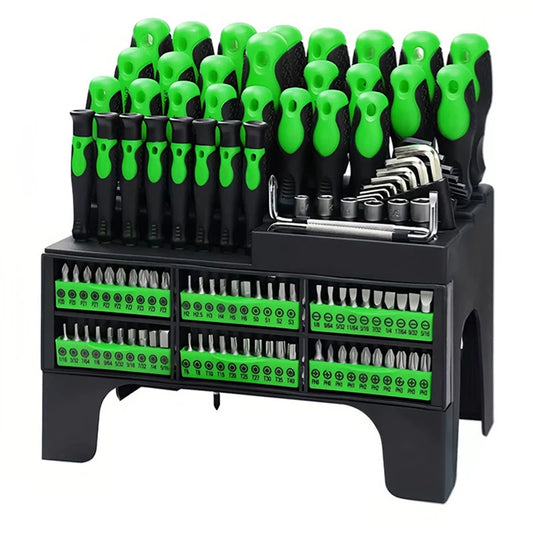 100pcs Screwdriver Set Insulated Magnetic Screwdriver Tool With Plastic Holder