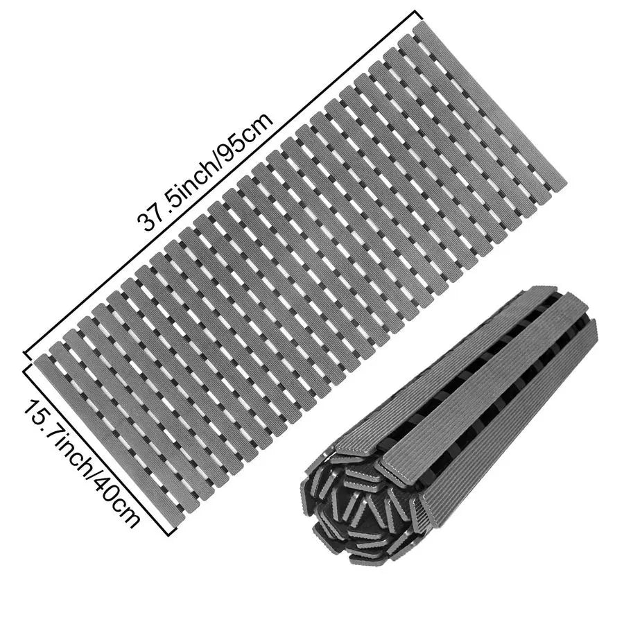 Bathtub Mat Non Slip, Shower Mat for Inside Shower, Suction Cups Design and Drain Holes, 37.5 X 15.7 Inch, Bathroom Essentials S