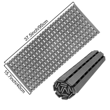 Bathtub Mat Non Slip, Shower Mat for Inside Shower, Suction Cups Design and Drain Holes, 37.5 X 15.7 Inch, Bathroom Essentials S