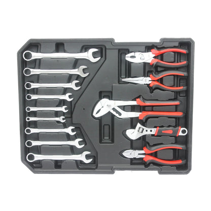 899 Piece Tool Set,Home Tool Kit with Rolling Toolbox,Complete Toolbox Set Hand Tool Set with Toolbox,Auto Repair Tool Set,White