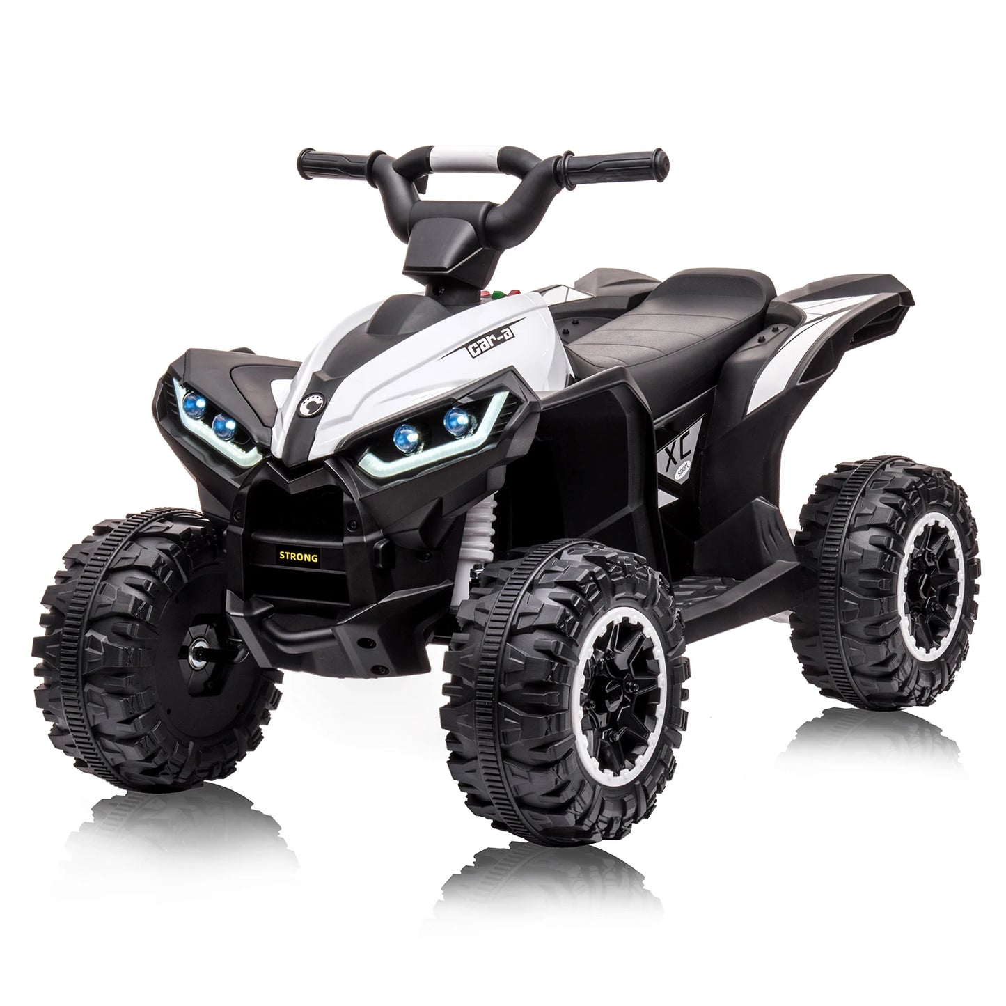 12V electric ATV for kids 35W dual motor 4x4 off-road terrain vehicle with 2 control modes,music,horn,high and low speeds,Lights