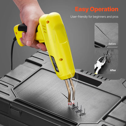 Plastic Welding Kit 220W Plastic Welder Gun w/ 800/1200 PCS Hot Staples Professional Hot Staple Welding Gun for Repair