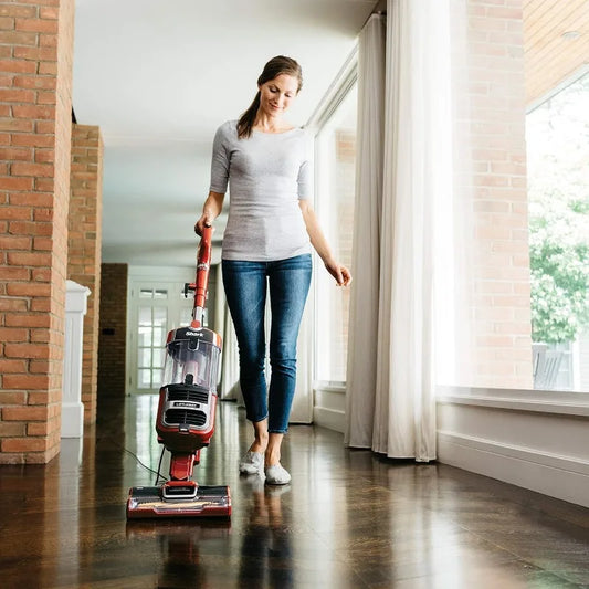 Navigator Lift-Away Speed Self Cleaning Brushroll Lightweight Upright Vacuum with HEPA Filter, Red Peony