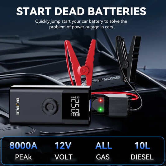 Battery Booster, Jump Starter with USB Charging Port, LED Light