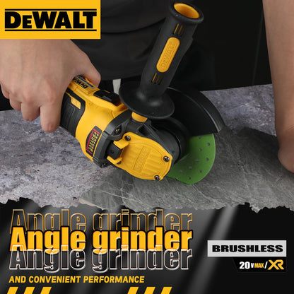 DEWALT DCG409 20V Brushless 125mm Flat - Head Angle Grinder - Unrivaled Freedom in Tool Form for All Cutting & Grinding Tasks