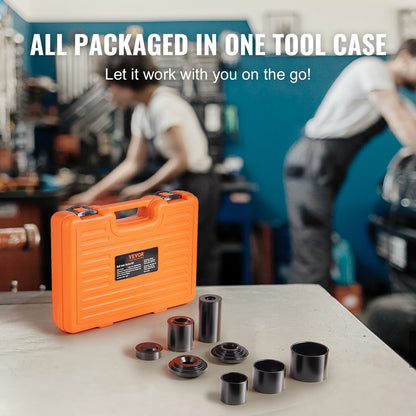 Ball Joint Press Kit, 10 pcs Tool Kit C-press Ball joint Remove and Install Tools Ball Joint Repair Kit for Car Repaire