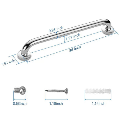 Shower Grab Bar 2 Pack,Stainless Steel Bathroom Grab Bar Shower Bath Handle Grab Bars for Bathtub Showers 36 Inch
