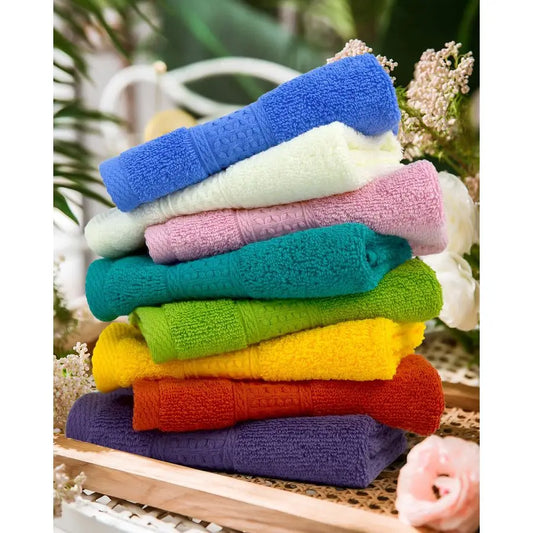 24 Pack Washcloths, Soft Cotton Face Cloths, 8 Colors