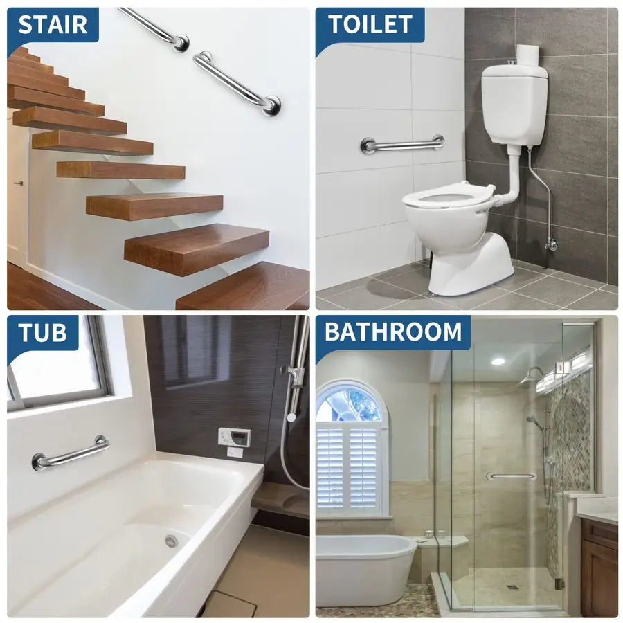 Shower Grab Bar 2 Pack,Stainless Steel Bathroom Grab Bar Shower Bath Handle Grab Bars for Bathtub Showers 36 Inch