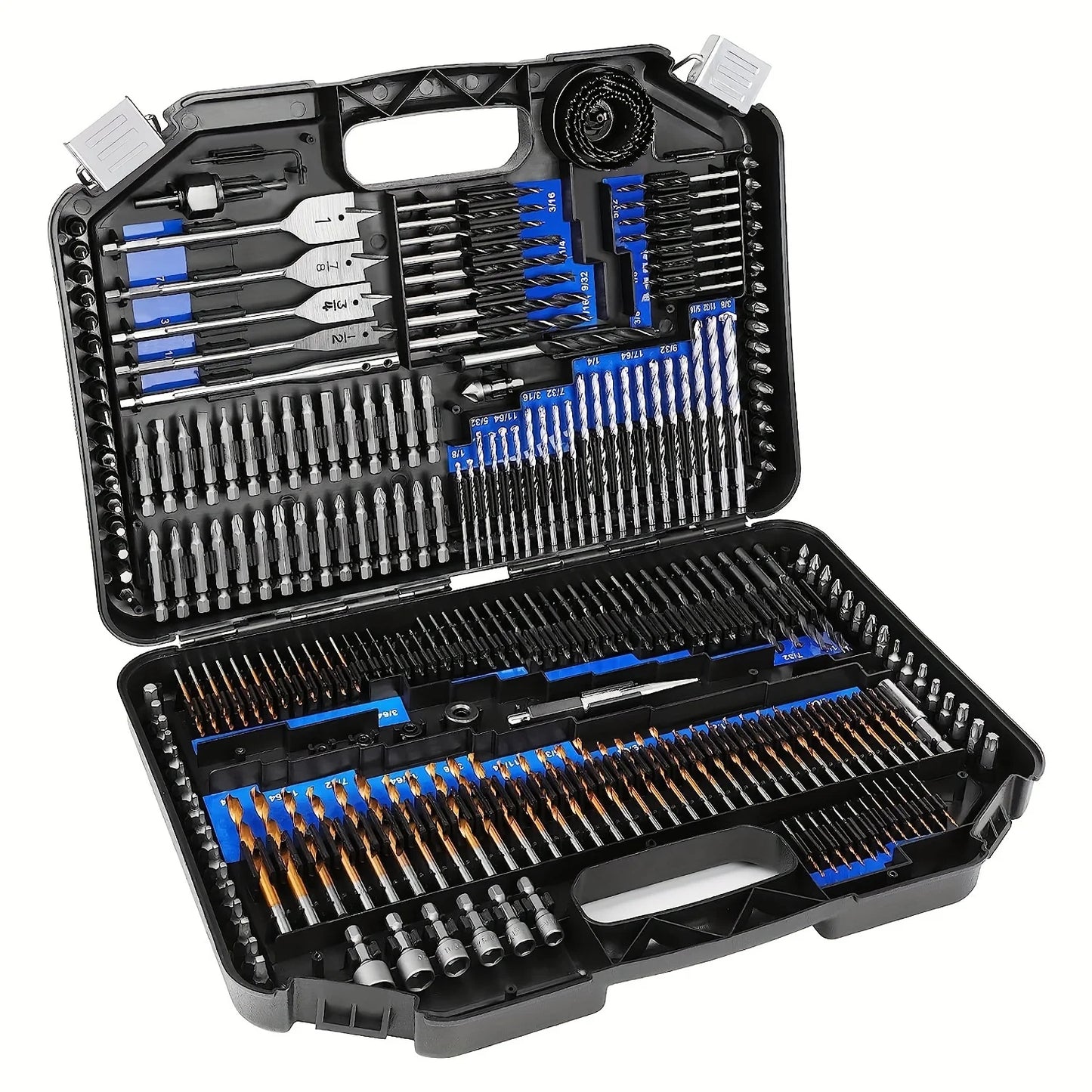 246-Pieces Drill Bit Set,Drill Bits and Driver Set for Wood Metal Cement Drilling and Screw Driving,Full Combo Kit Carrying Case