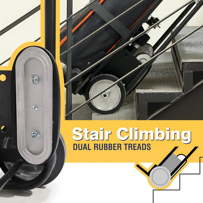 800LB Auto-Recoil Appliance Hand Truck - Moving Hand Truck with Easy-to-use Belt Tightener for Transport Large/Bulky Appliances