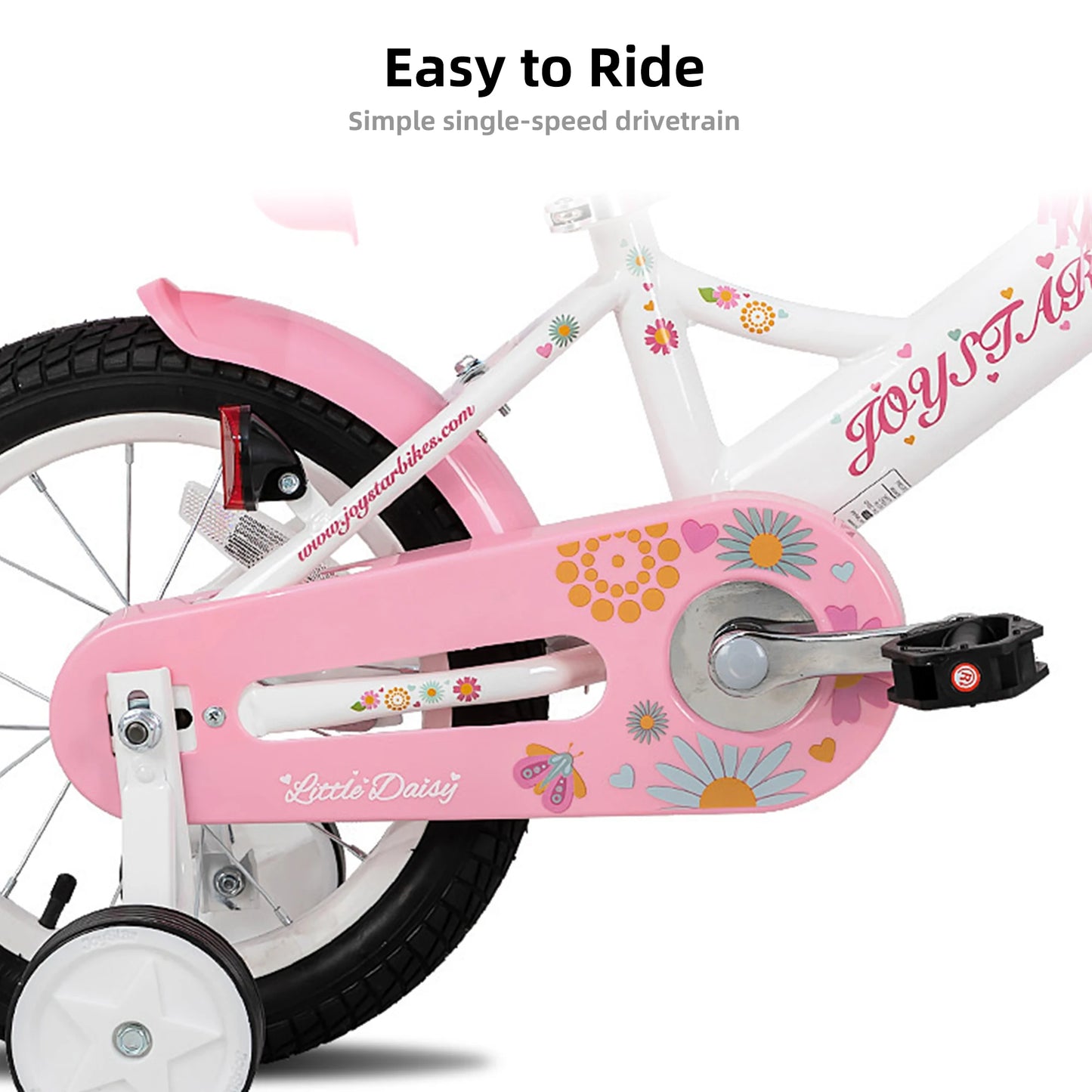 Kids Bike for Ages 2-7 Years 12 14 16 Inch Girls Bikes with Doll Seat & Streamers, Boys Bike with Flag & Plate