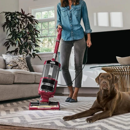 Navigator Lift-Away Speed Self Cleaning Brushroll Lightweight Upright Vacuum with HEPA Filter, Red Peony