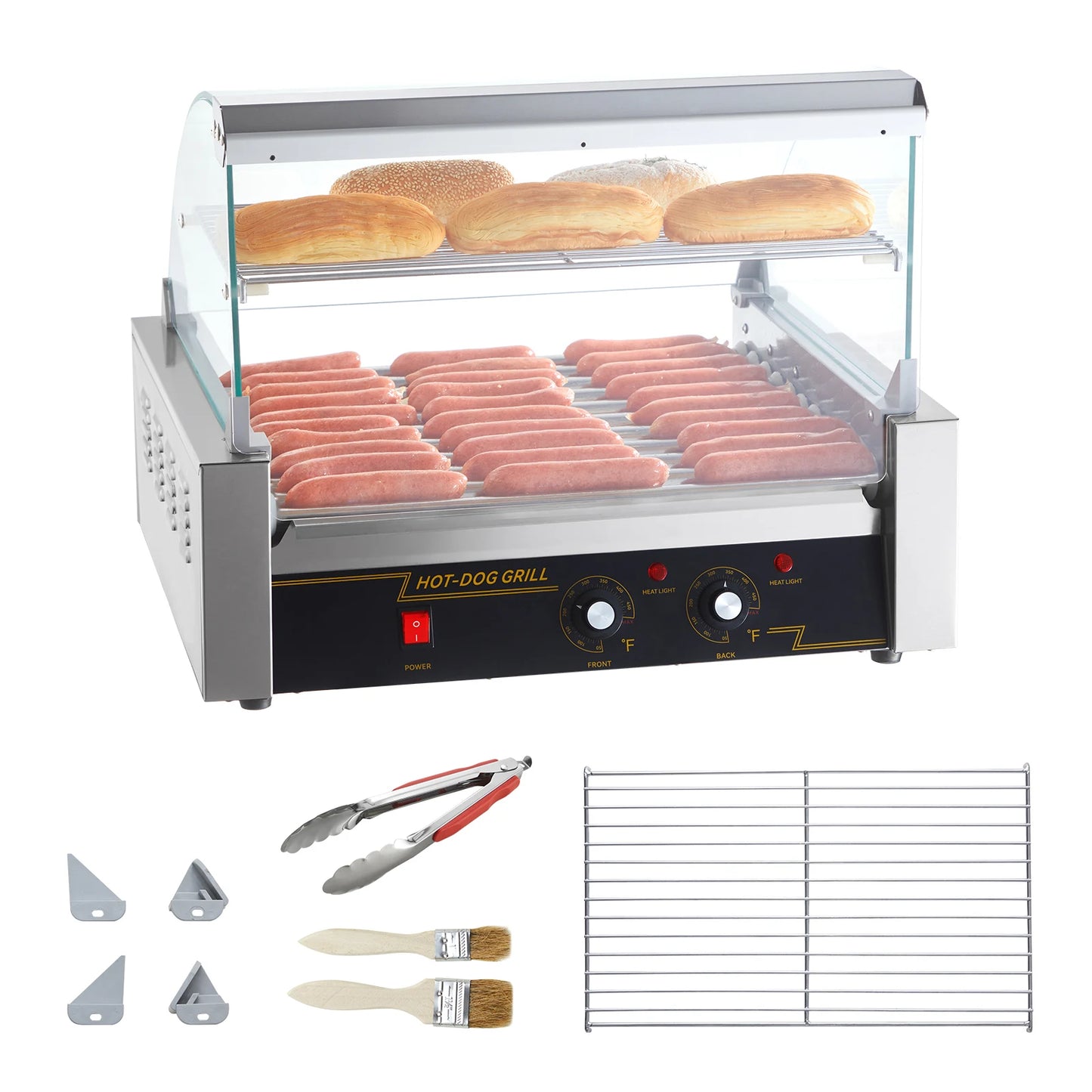 Electric Commercial Or Home Use Hot Dog Roller Barbecue Grill Machine