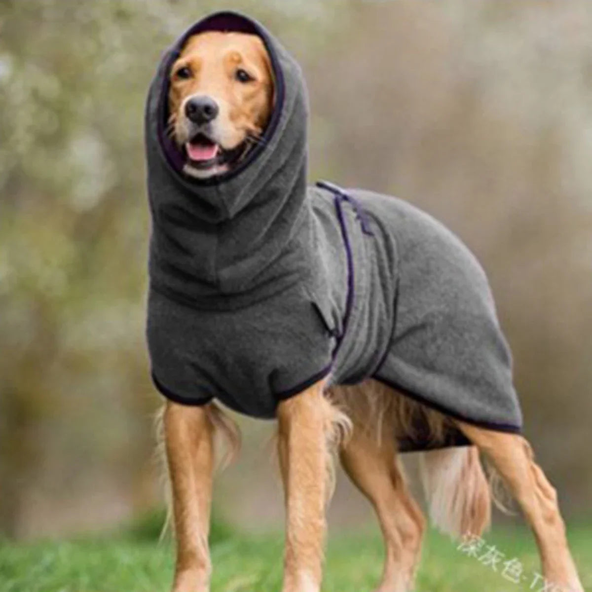 Dog Winter Fleece Jumper: Warm Lining Adjustable for Whippet Greyhound Lurcher