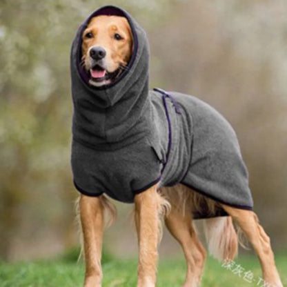 Dog Winter Fleece Jumper: Warm Lining Adjustable for Whippet Greyhound Lurcher
