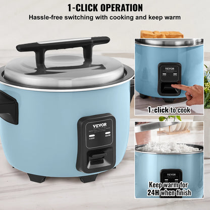 Rice Fast Cooker 40-Cup Rice Cooker 8.45 Qt / 8 Liter capacity and Warmer with Nonstick Inner Pot