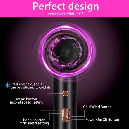 10 Piece Hair Dryer Set,  Multi-Speed Adjustable Blow Dryer